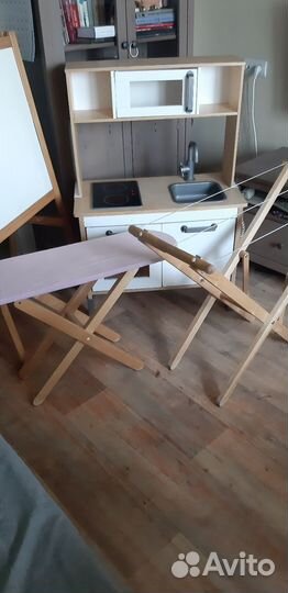 Детская кухня IKEA, гладильная доска, сушилка