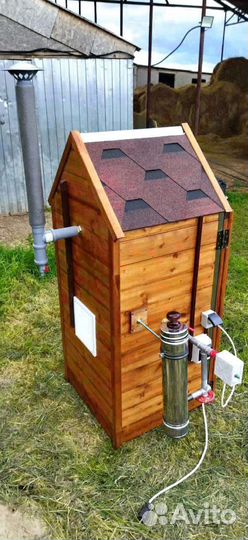 Коптильня с вентилятором сушки