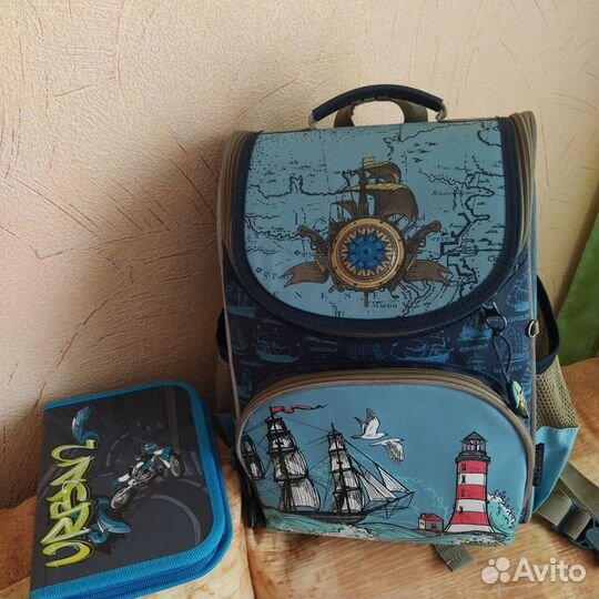 Рюкзак школьный для мальчика grizzly