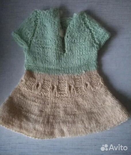 Платье для куклы СССР гдр. Ручная работа