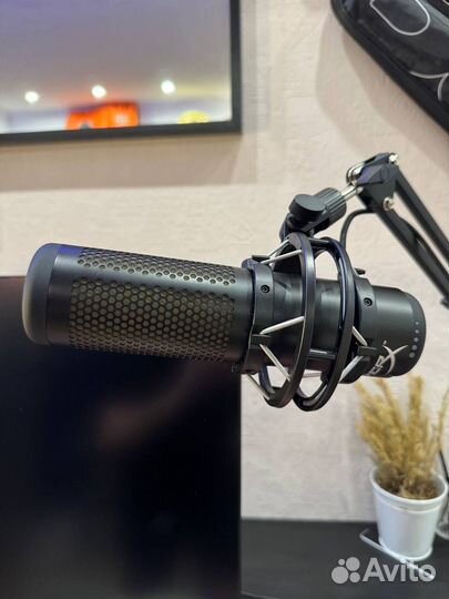 Микрофон hyperx quadcast s черный