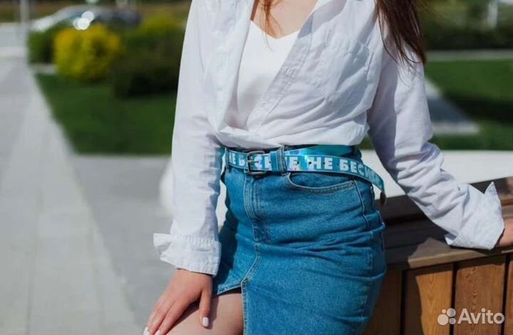 Ремень женский новый с принтом