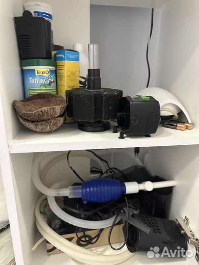 Аквариум с тумбой + фильтры