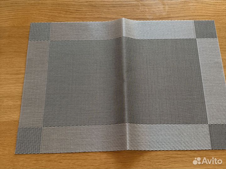 Салфетка плейсмат на стол 4 серые новые