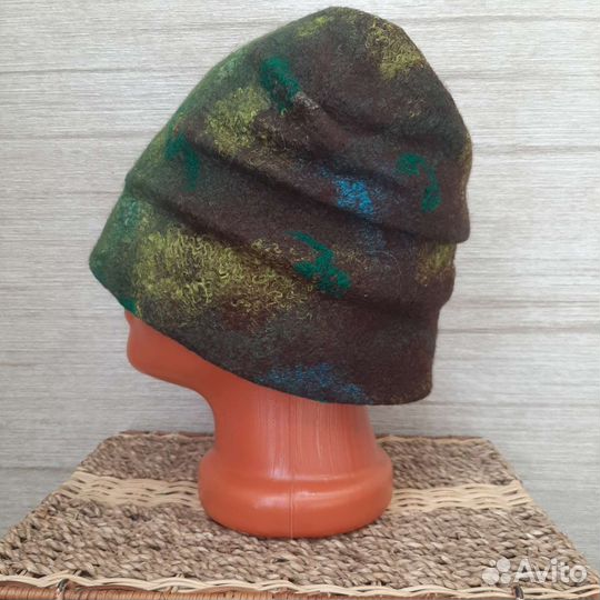 Шапка валяная, рукавицы