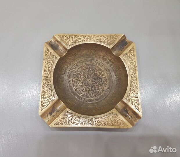 Пепельница латунная, винтаж