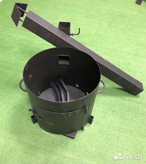 Печь для казана 3 мм съёмные ножки