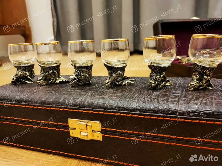 Бронзовые стопки перевертыши. Арт. 090