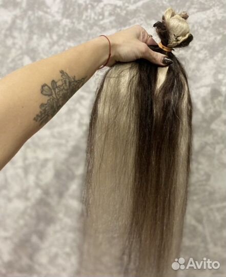 Волосы для наращивания 60 см натуральные