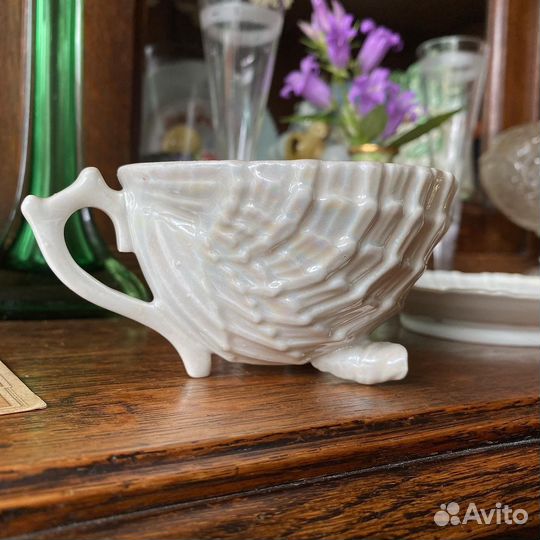 Старинная чайная пара ракушка