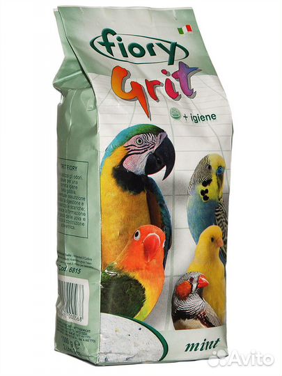 Песок Fiory Grit Mint для птиц, мята 1 кг