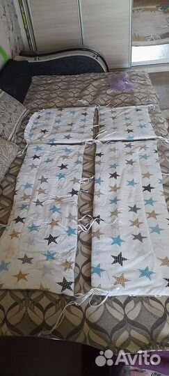 Бортики в детскую кроватку бу