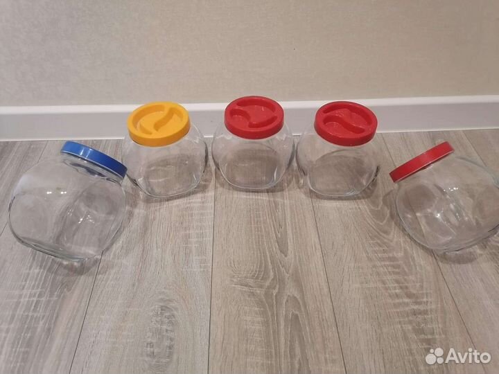 Стеклянные баночки для сыпучих