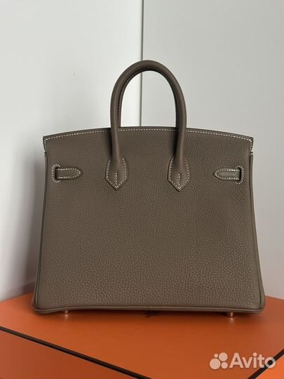 Сумка Hermes Birkin 25 Etoupe Togo Phw