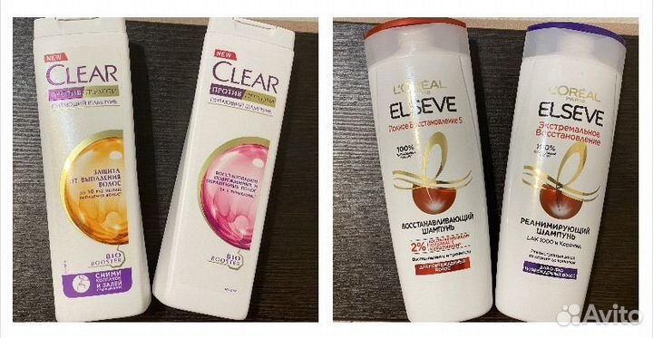 Шампунь для волос elseve и clear