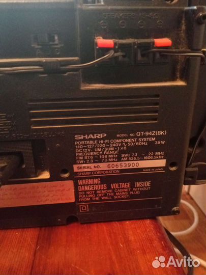 Японский магнитофон Sharp QT-94Z(BK)