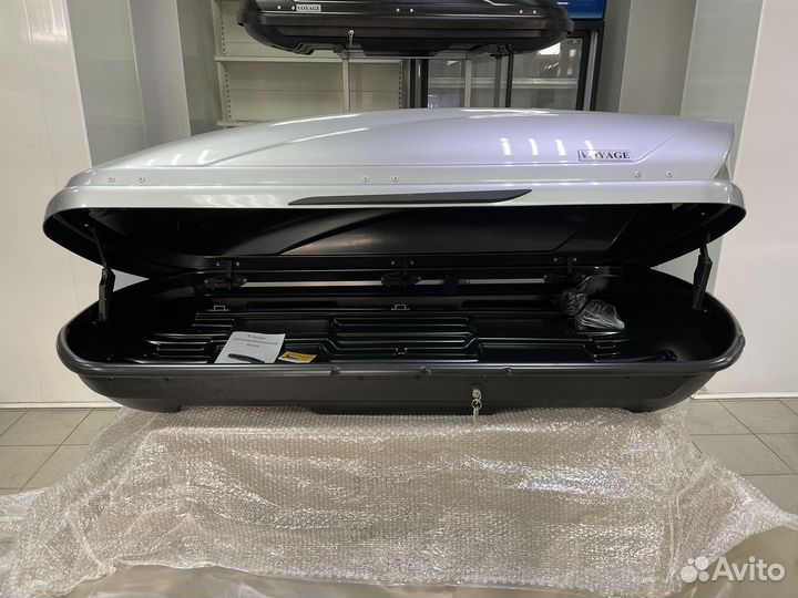 Автобокс Voyage 440л 175см цвет Серебро металлик