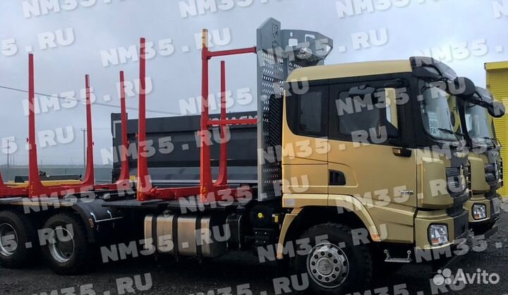 Лесовоз на базе шасси Shacman SX32586T384C 6x4