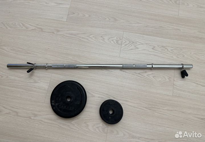 Штанга с блинами domyos