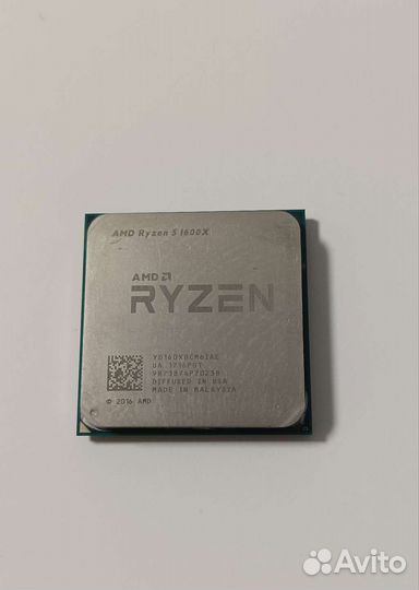 Процессор Ryzen 5 1600x AMD сокет AM4