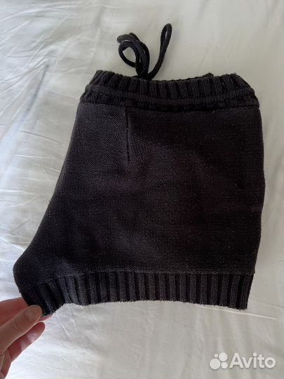 Шорты черные трикотаж вязанный munai