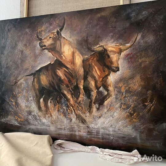 Картина маслом интерьерная