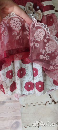 Красивое платье для маленькой принцессы 86 размер
