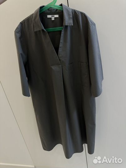Платье рубашка uniqlo M