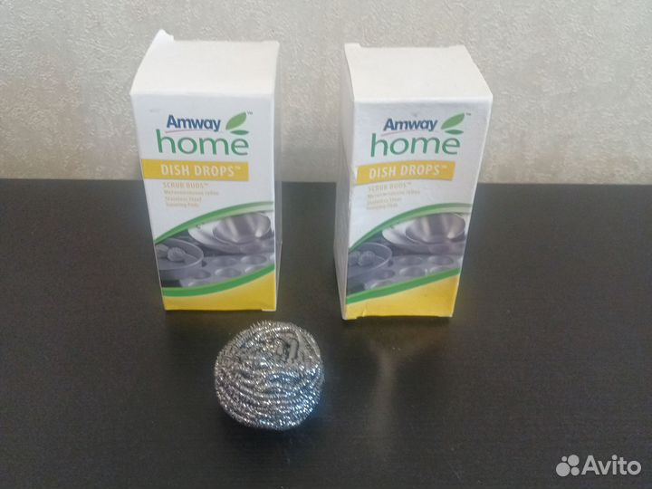 Amway. dish drops scrub buds Металлические губки