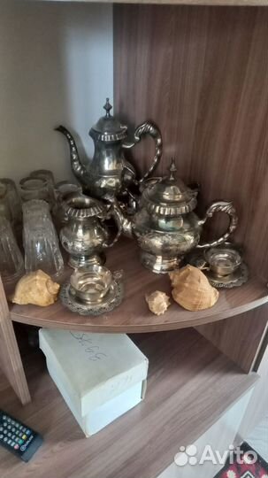 Кофейный сервиз Индия из мельхиора