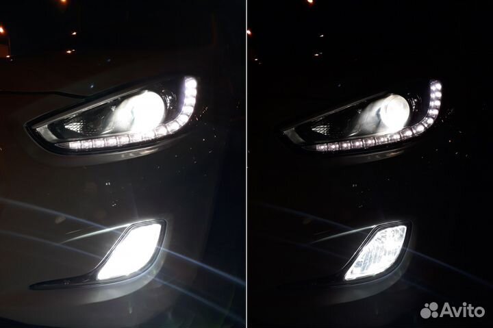 Противотуманные фары Hyundai Solaris (2014-2017)