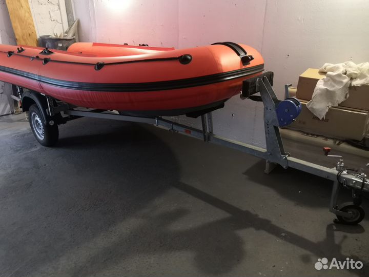 Лодка надувная Солар/Solar 380 К Оптима с прицепом