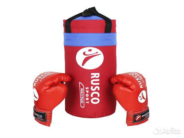 Набор бокс.начинающих rusco sport к/з красный 4oz