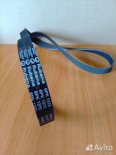 Ремень 6рк1370 змз-406 газ,уаз с гур и др.Rubena