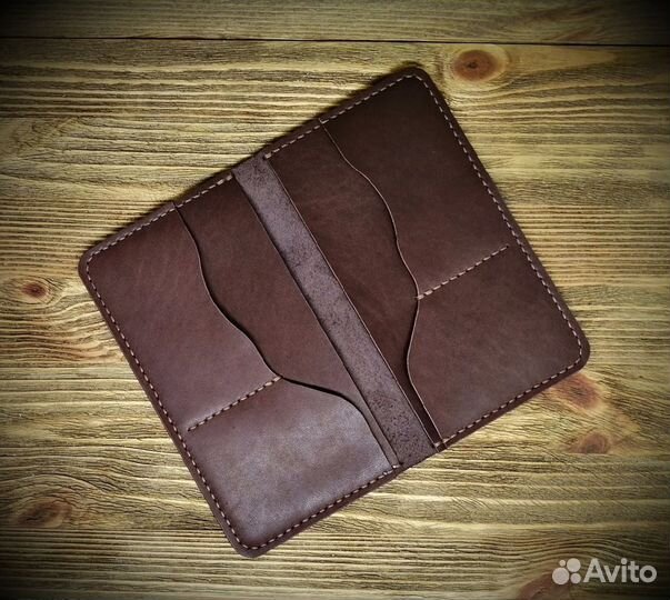 Кошелек (Лонгер) Нат.кожа руч. работы