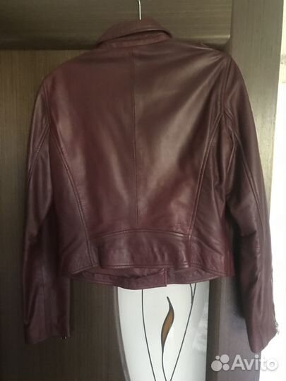 Куртка кожаная женская 44