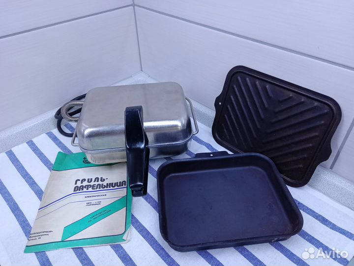 Вафельница СССР электрическая новая с грилем