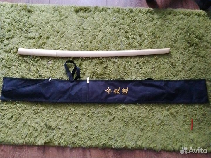 Деревянная катана с чехлом