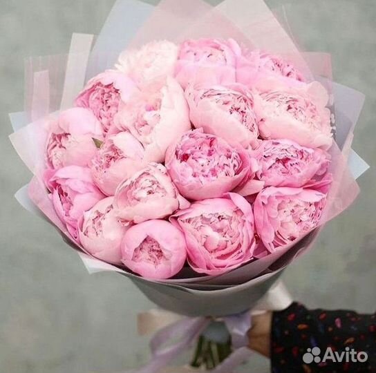 Пионы Букет пионов Доставка цветов