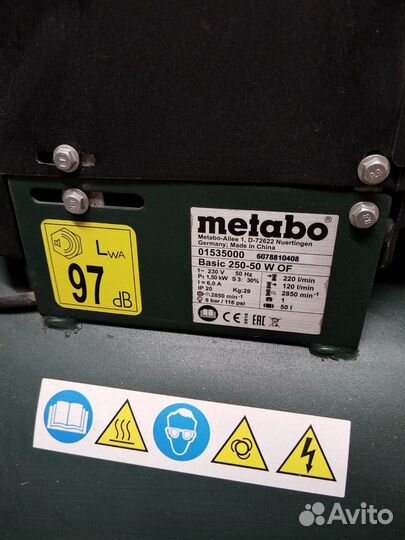 Безмасленный компрессор metabo 50 of