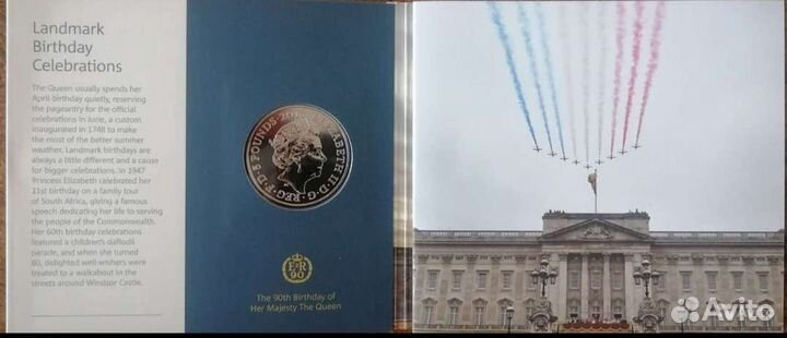 Монета Великобритания 5 фунтов 2016 год