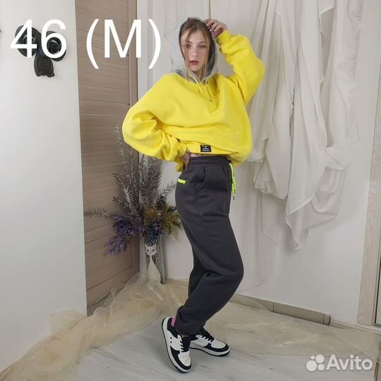 Джоггеры с флисом 7986