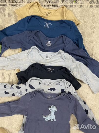 Боди пакетом на мальчика 86