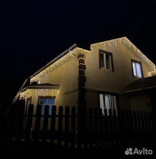 Гирлянда - бахрома, уличная