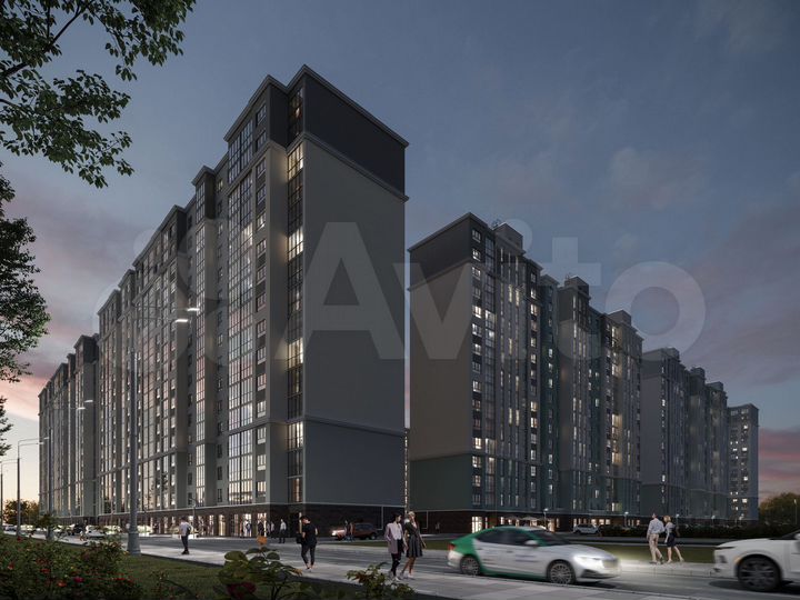 1-к. квартира, 46,3 м², 15/17 эт.