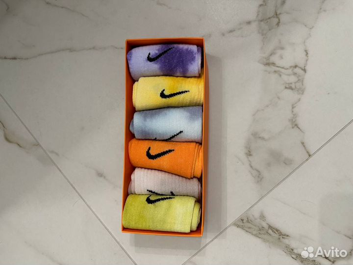 Носки nike tie dye