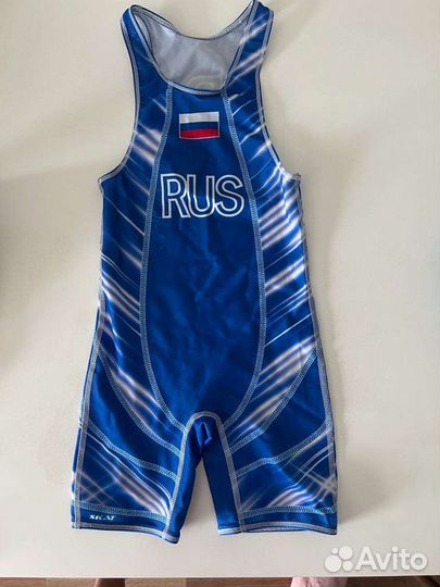 Борцовское трико 7 лет + борцовки Asics 19,5 см