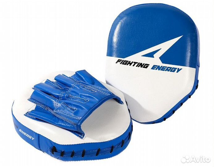 Лапы боксёрские Fighting Energy син/бел