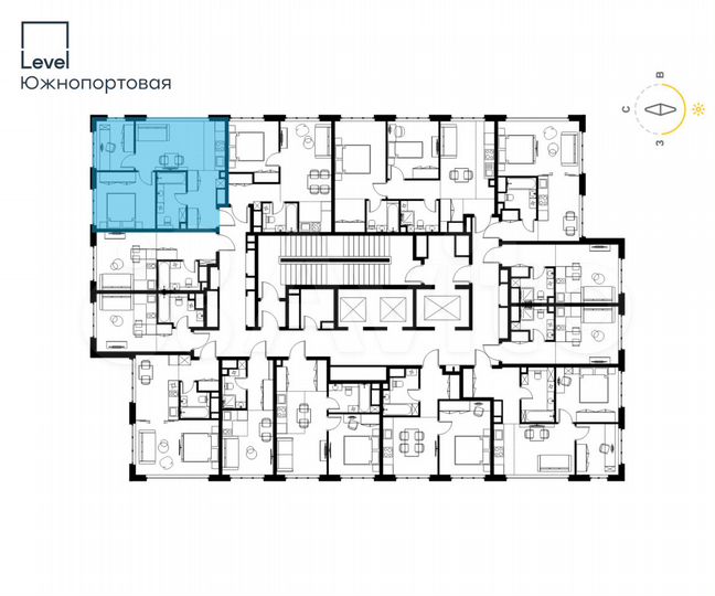 3-к. апартаменты, 44,8 м², 13/23 эт.