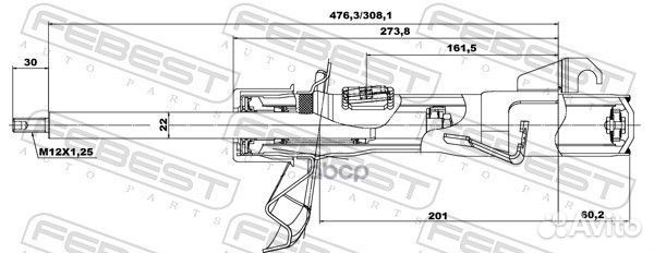 Амортизатор передний правый GAS.twin tube 05665